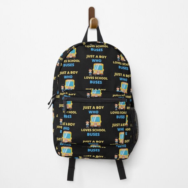 Item preview, JUST A BOY WHO LOVES SCHOOL BUSES designed and sold by BhavyaBathla.