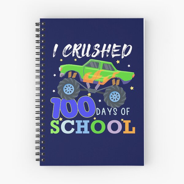 Item preview, Cruched 100 Days of School Monster Truck Lovers For Boys and Girls  designed and sold by Hna789.