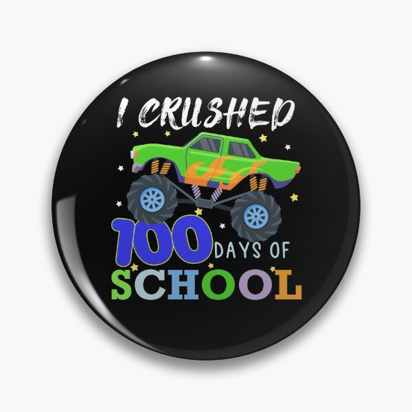 Item preview, Cruched 100 Days of School Monster Truck Lovers For Boys and Girls  designed and sold by Hna789.