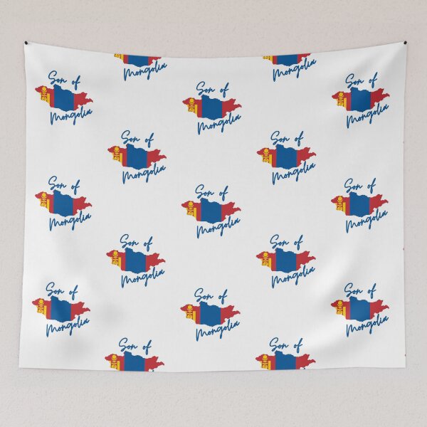 Item preview, Son of Mongolia Map Flag designed and sold by NovawayDirect.