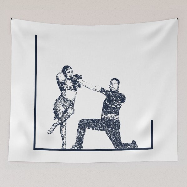 Item preview, Dance couple 5 - Blue ink designed and sold by WietskeWelten.