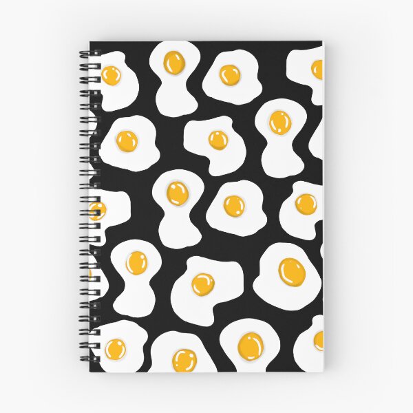 Item preview, Fried egg Print black designed and sold by DemonicGloom.
