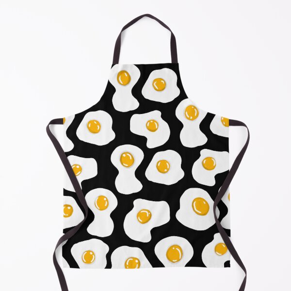 Item preview, Fried egg Print black designed and sold by DemonicGloom.