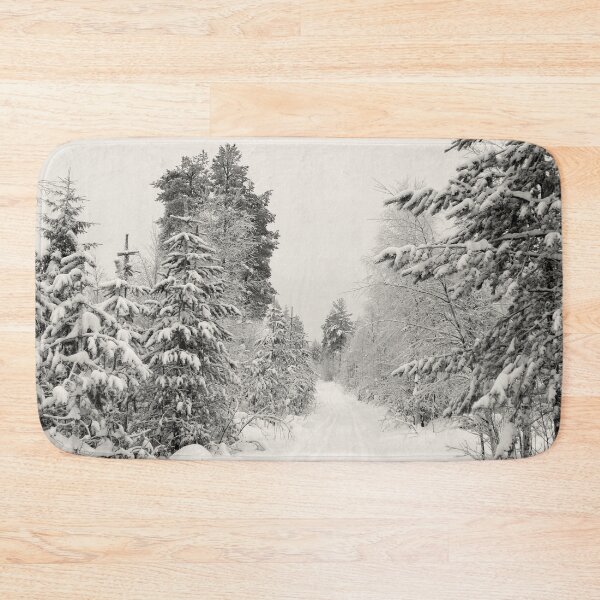 Item preview, Beautiful Snow Covered Trees And Path In Finland, Vintage Style Close Up Photograph designed and sold by TrulyEpoque.