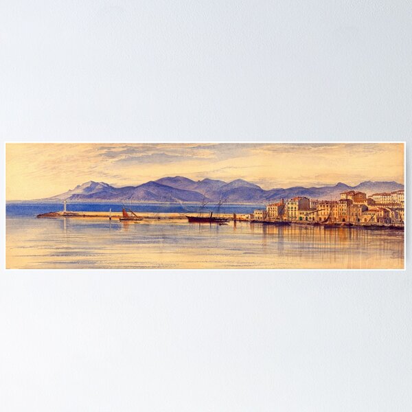 Item preview, Edward Lear - A View of the Harbour at Cannes (1869) designed and sold by Geraldo Garcia.