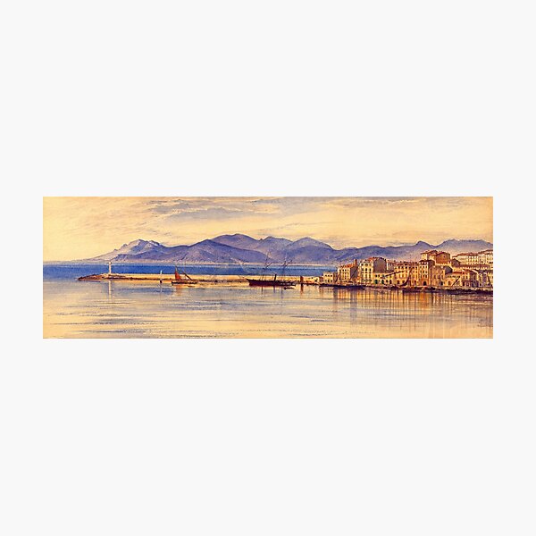 Item preview, Edward Lear - A View of the Harbour at Cannes (1869) designed and sold by Geraldo Garcia.