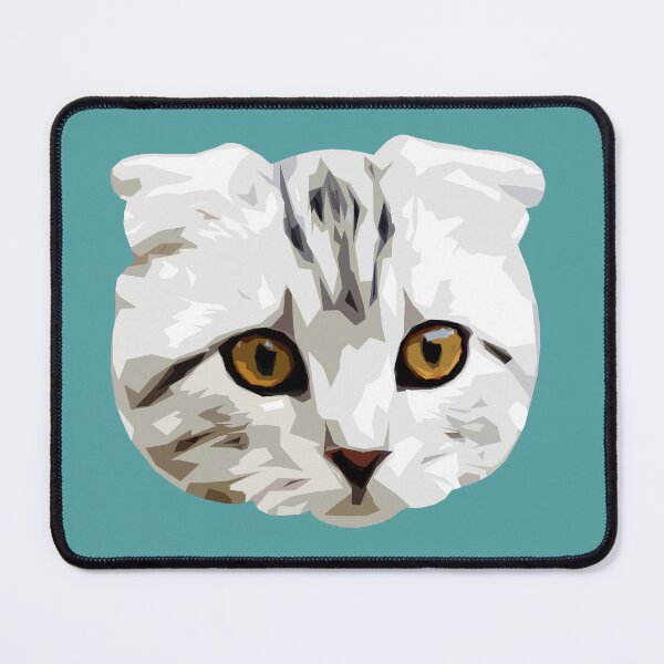 Item preview, Scottish Fold Cat - Cute Cat Pop Art - Cat with folded ears - WPAP designed and sold by inkandmoth.