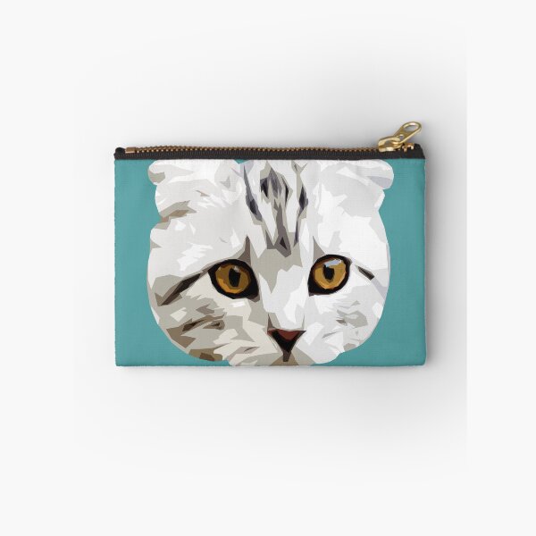 Item preview, Scottish Fold Cat - Cute Cat Pop Art - Cat with folded ears - WPAP designed and sold by inkandmoth.
