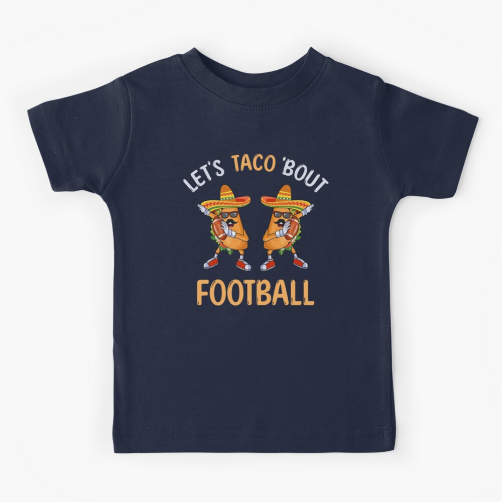 Let's Taco Bout Football Two Tacos Dabbing Cinco de Mayo Kids T-Shirt