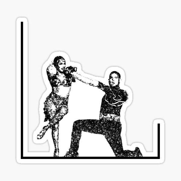 Item preview, Dance couple 5 - Black ink designed and sold by WietskeWelten.