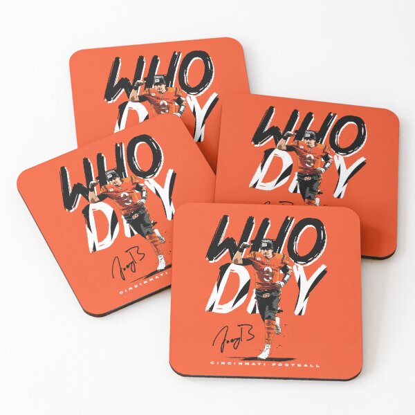 Item preview, Who Dey Burrow Cincinnati American Football designed and sold by migoidzon.