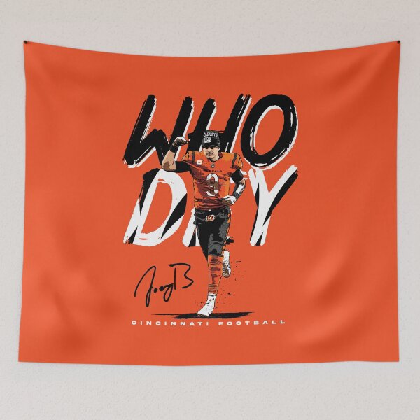 Item preview, Who Dey Burrow Cincinnati American Football designed and sold by migoidzon.