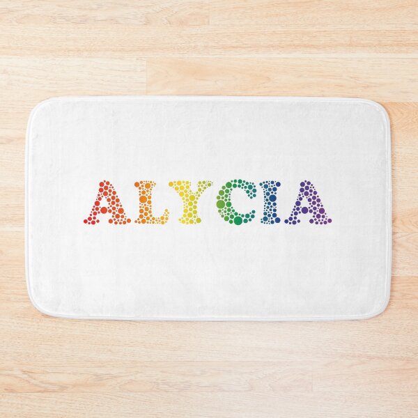 Item preview, Alycia name - fun Rainbow Bubbles LGBT pride design designed and sold by NameTheory.