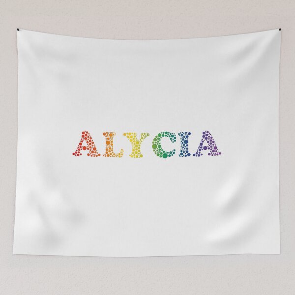 Item preview, Alycia name - fun Rainbow Bubbles LGBT pride design designed and sold by NameTheory.