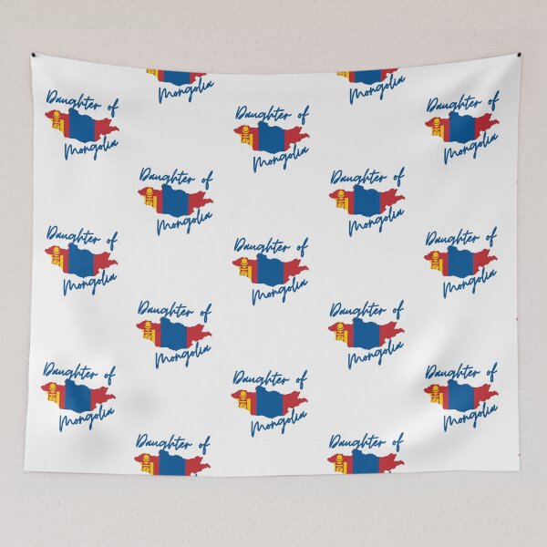 Item preview, Daughter of Mongolia Map Flag designed and sold by NovawayDirect.