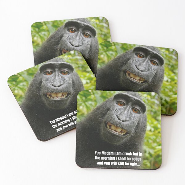 Item preview, Copy of funny picture of a monkey with a funny quote to match designed and sold by Gaynor Burrows.
