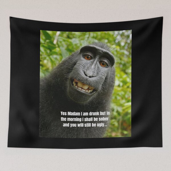 Item preview, Copy of funny picture of a monkey with a funny quote to match designed and sold by Gaynor Burrows.