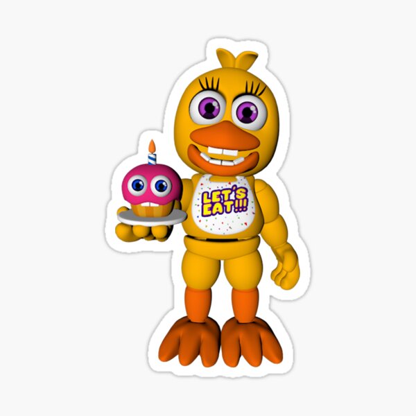 Funtime Chica Sticker for Sale by sugarysprinkles