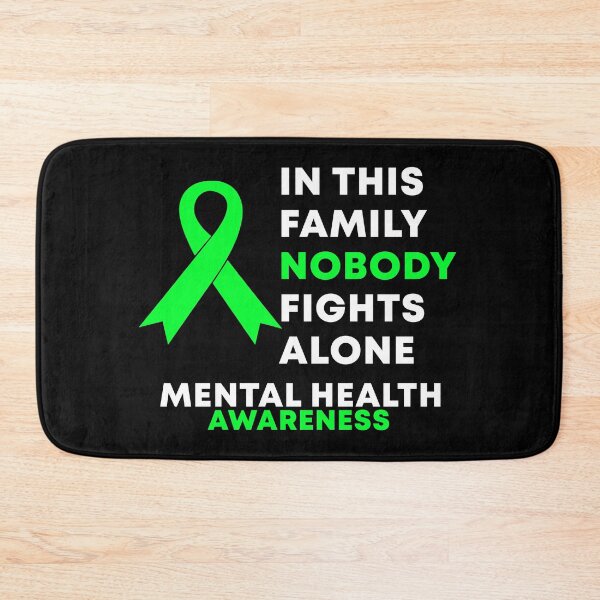 Item preview, In This Family Nobody Fights Alone Mental Health Awareness designed and sold by Color-Sparkle.