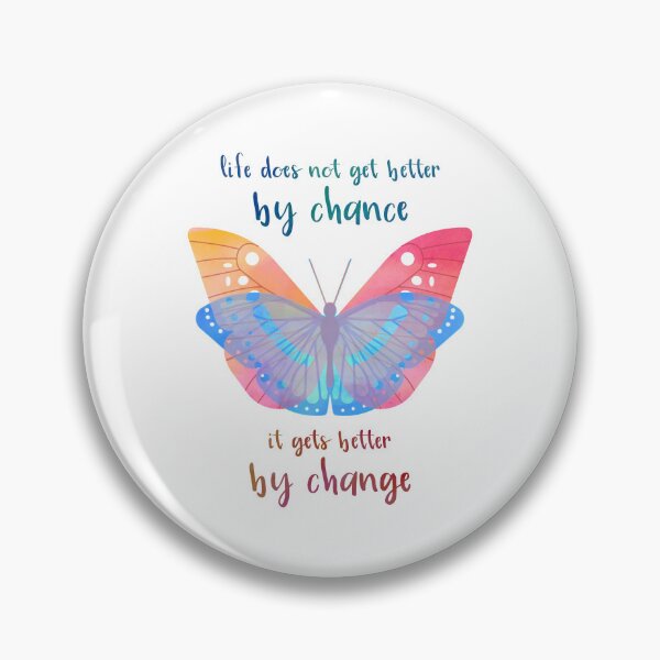 Item preview, Inspirational Saying Butterfly Motivation Quote designed and sold by CreatDifference.