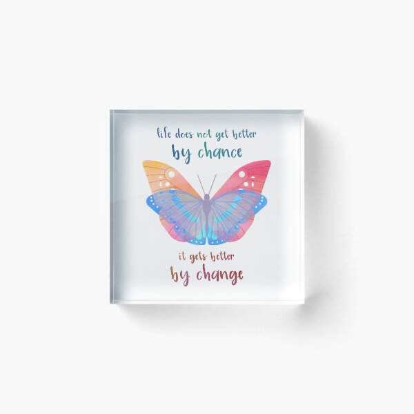 Item preview, Inspirational Saying Butterfly Motivation Quote designed and sold by CreatDifference.