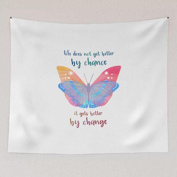 Item preview, Inspirational Saying Butterfly Motivation Quote designed and sold by CreatDifference.