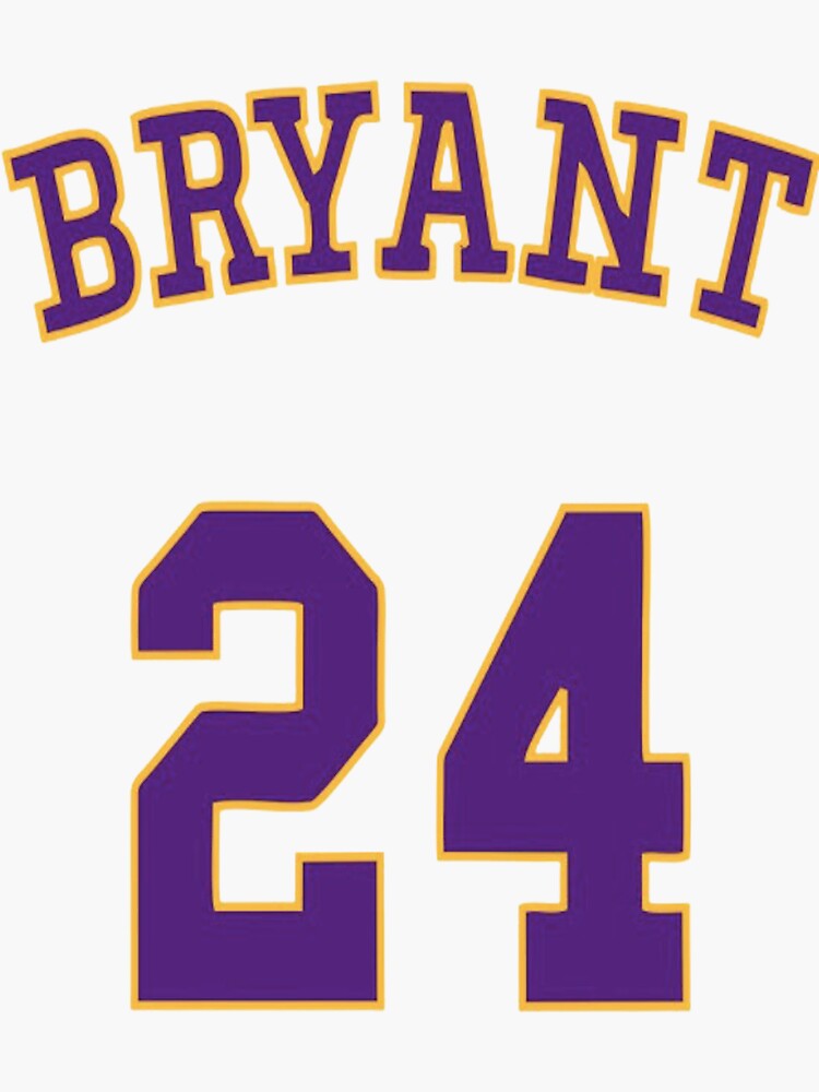 "BRYANT basketball" Sticker by Makisat Redbubble
