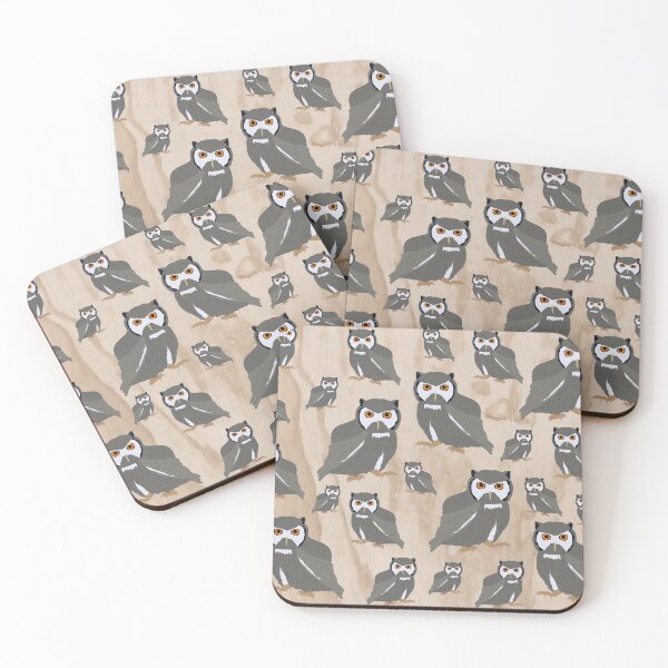 Item preview, Owl Pattern & Rustic Wood   designed and sold by idovedesign.