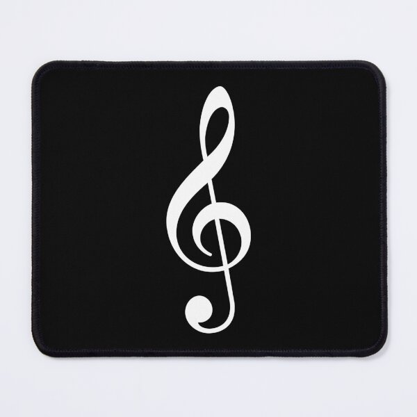 Item preview, White Treble Clef symbol designed and sold by effervescence.
