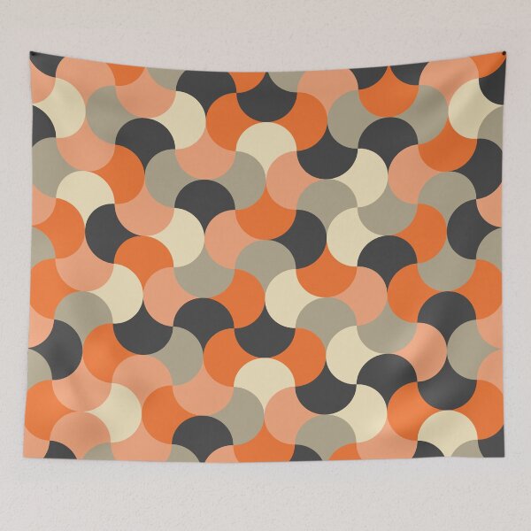Item preview, Soikea, Retro Geometric Oval Pattern designed and sold by BesanoStyle.