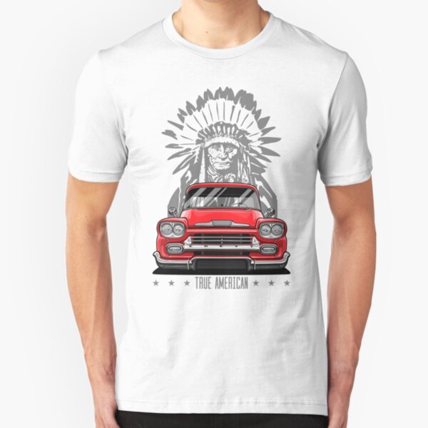 TRUCKMAN VINTAGE PARTS T SHIRT 1954 CHEVROLET TRUCK CHEVY PANEL BLACK T SHIRT