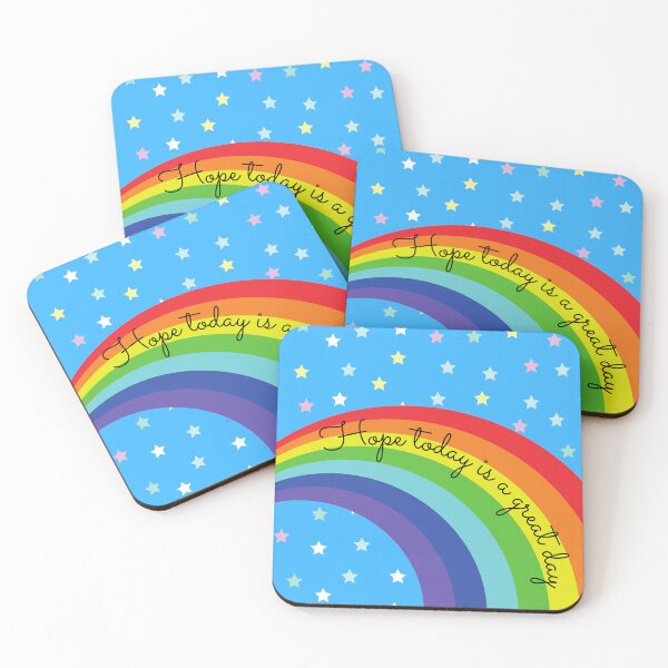 Item preview,  Hope Today is a Great Day- Rainbow and Stars designed and sold by BlakefourDesign.