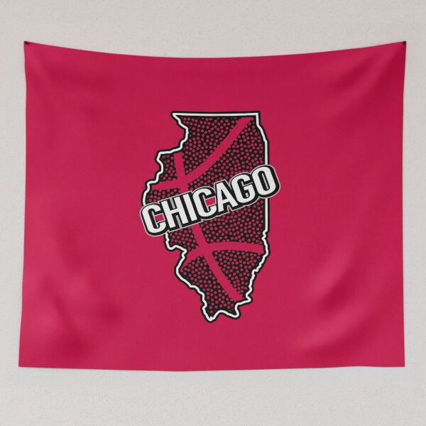 Item preview, Retro Chicago Basketball IL Outline designed and sold by pixeljamz.