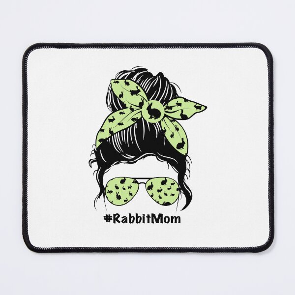 Item preview, Rabbit Mom Messy Bun designed and sold by ItsaMomThingLLC.