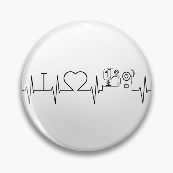 Item preview, I Love Sewing Heartline designed and sold by fivo.