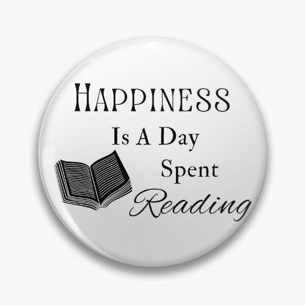 Item preview, Happiness Is A Day Spent Reading - Black Text designed and sold by TheKnightWriter.