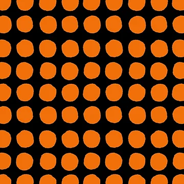 Vorschaubild zum Design Black and Orange Abstract Polka Dot Pattern Pairs Coloro 2022 Popular Color Magma Orange 024-55-38 von ColorOfTheYears