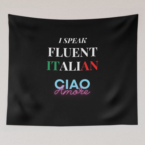 Item preview, I Speak Fluent Italian T-shirt designed and sold by NineOneOne.