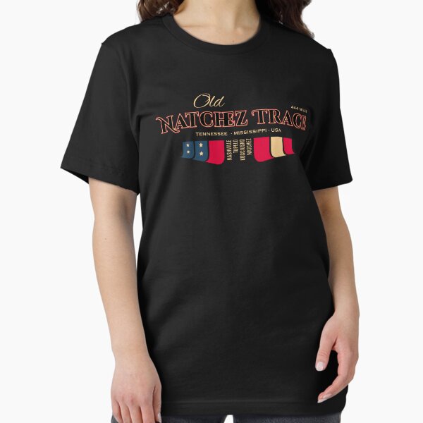 Item preview, USA Old Natchez Trace Retro Tee Design designed and sold by ROADTROOPER.
