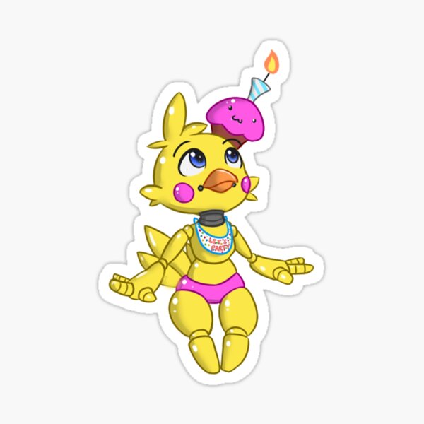 Funtime Chica Sticker for Sale by sugarysprinkles