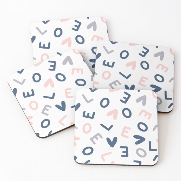Item preview, cute love typographic seamless pattern  designed and sold by The-Meraki-Man.