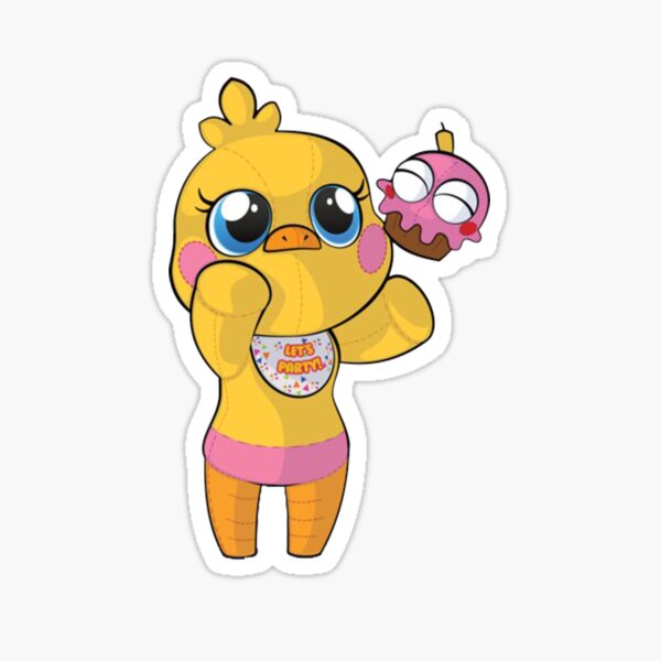 Funtime Chica Sticker for Sale by sugarysprinkles