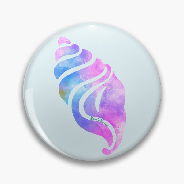 Item preview, Watercolor Conch Shell Graphic Print designed and sold by elevated-aura.