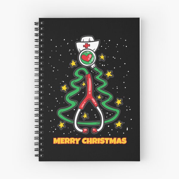 Item preview, Merry Christmas Tree Stethoscope Pine Nurse designed and sold by Moonpie90.