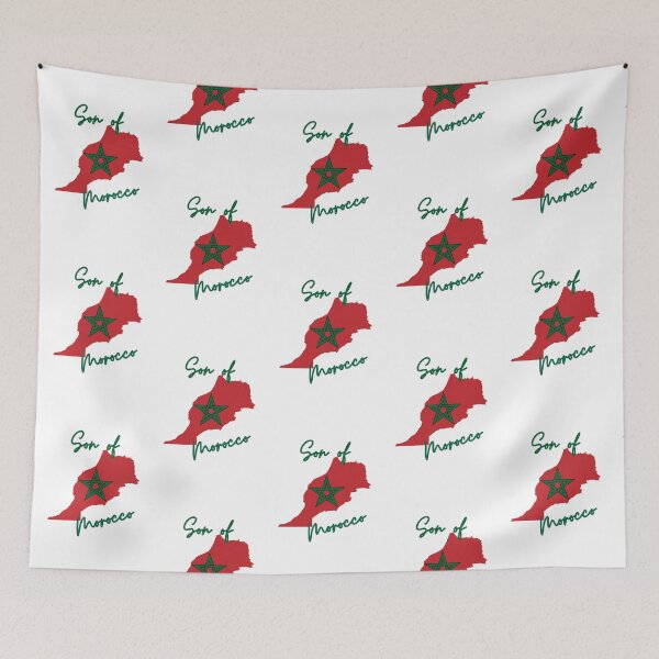 Item preview, Son of Morocco Map Flag designed and sold by NovawayDirect.