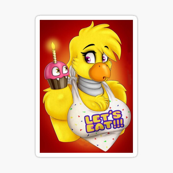 Funtime Chica Sticker for Sale by sugarysprinkles