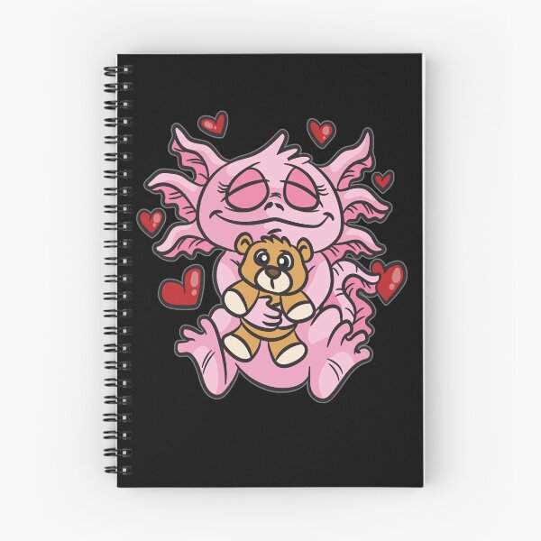 Item preview, Kawaii Axolotl With Stuffed Animal Teddy Bear designed and sold by Moonpie90.
