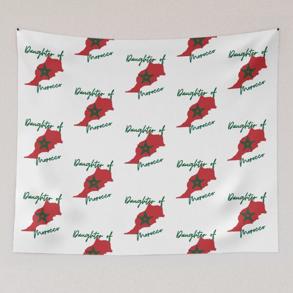Item preview, Daughter of Morocco Map Flag designed and sold by NovawayDirect.