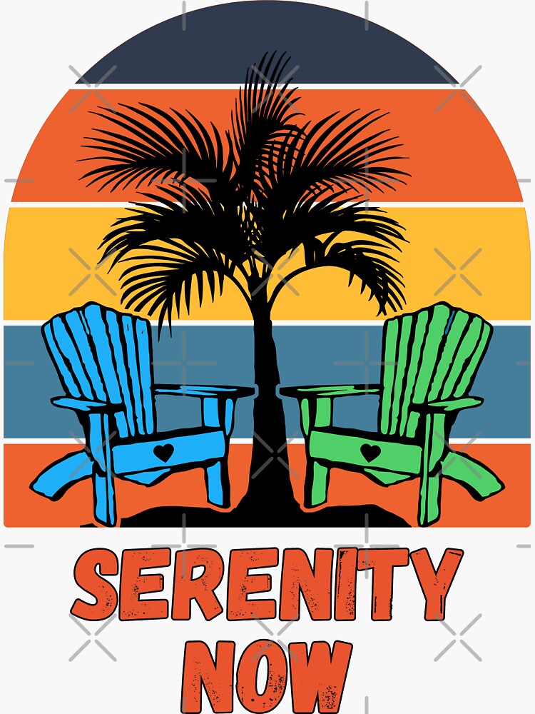 Thumbnail 3 of 3, Sticker, Serenity, Yoga, Beach Life designed and sold by shirtcrafts.