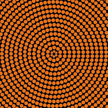 Vorschaubild zum Design Black Orange Retro Circle Polka Dot Pattern Pairs Coloro 2022 Popular Color Magma Orange 024-55-38 von ColorOfTheYears